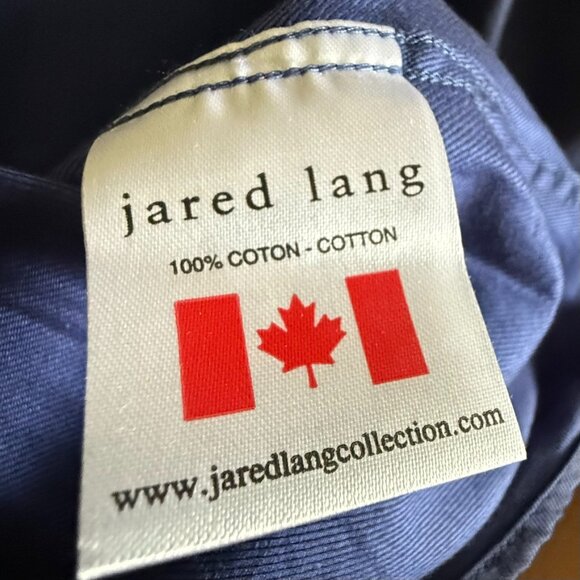 Jared Lang Men's Navy Dress Shirt with Contrast Trim - Picture 5 of 7